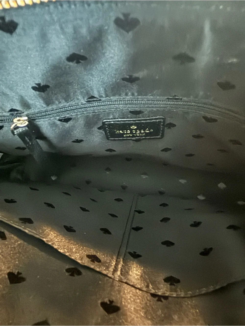 kate spade Black Pebbled Dome Satchel
